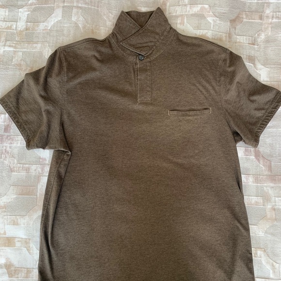 Banana Republic - Men’s brown Fitted Pima Polo - Picture 4 of 7